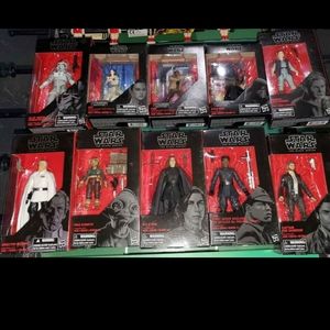 Star wars Black series set of 7 figures 6 inch